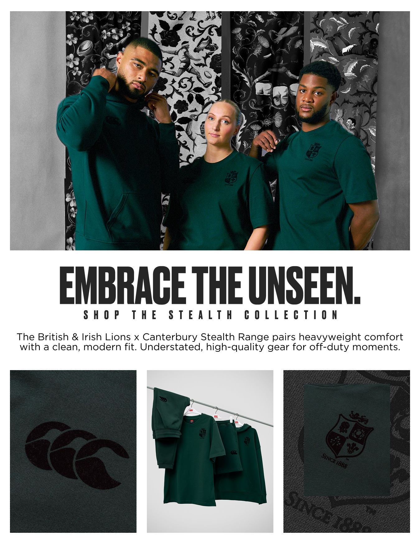 Sweat à Capuche Homme British & Irish Lions Bleu Officiel Fanatics